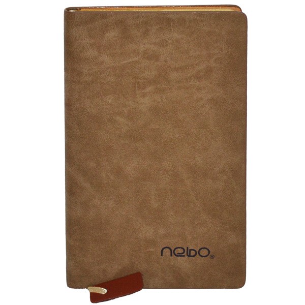 Agenda A6, coperta buretata, 100 pagini, Nebo A48 Maro deschis - imagine 5